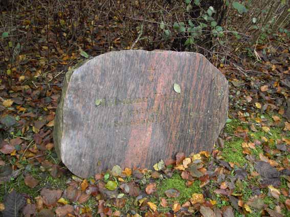 Billede af gravsten på Arnborg Kirkegård